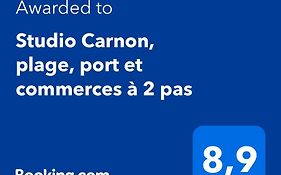 Studio Carnon, plage, port et commerces à 2 pas